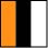 ORANGE/BLACK/WHITE